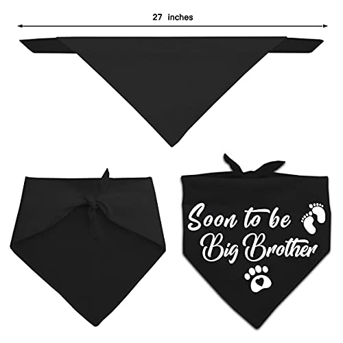 Soon to Be Big Brother Blue Dog Bandanas, Gender Revealing Dog Scarf Photo Prop, Pet Accessories for Dog Lovers, Pet Baby Announcement Scarf Accessories, Pack of 2