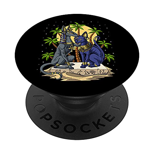 Anubis Bastet Egyptian Gods Ancient Egypt Mythology Deity PopSockets Swappable PopGrip