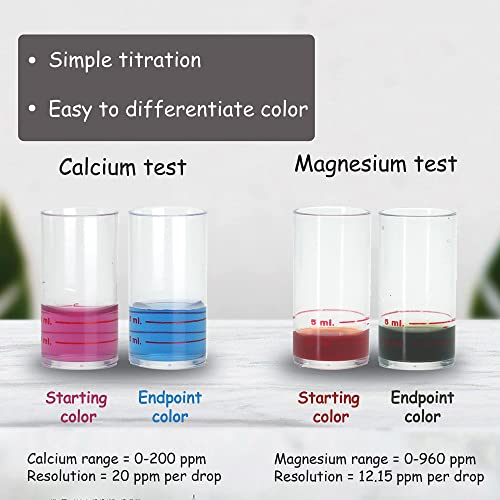 Monitor Calcium/Magnesium Low Salinity (0-5 PPT) Test KIT (120 Tests) - Monitor Aquarium and aquaculture Water Quality