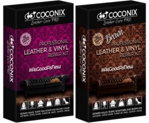 coconix vinyl and leather repair kit and brown leather and vinyl repair kit set