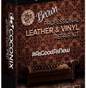 Coconix Vinyl and Leather Repair Kit and Brown Leather and Vinyl Repair Kit Set