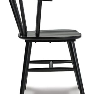 Signature Design by Ashley Otaska Dining Room Side Chair Set of 2, Black