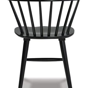 Signature Design by Ashley Otaska Dining Room Side Chair Set of 2, Black