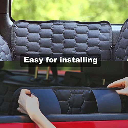 Meginc Dog Car Seat Covers for Back Seat, Pet Seat Covers for Trucks F150 and Ram 1500 Dog Seat Cover with Mesh Window Waterproof Heavy Duty Non Slip Pet Dog Hammock for Trucks Car F250 F450 Ram2500