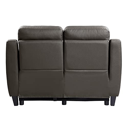 Lexicon Schuyler Power Double Reclining Loveseat, Grayish Brown