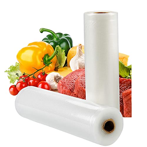 KEYOPO Vacuum Sealer Bags Rolls 2PACK 11" x 16.4' - 8mil Commercial Grade Heavy Duty,BPA Free,Great for Vac storage Sous Vide Cooking,Meal Prep