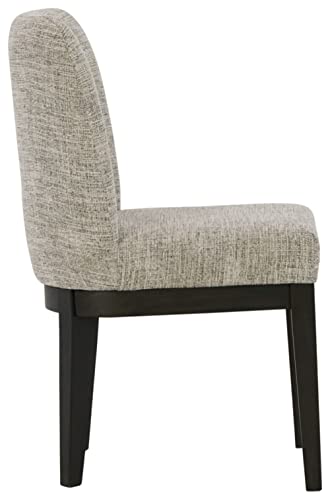 Signature Design by Ashley Burkhaus Dining UPH Side Chair (2/CN), 21"W x 24"D x 36"H, Dark Brown