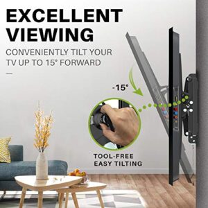 USX MOUNT Advanced Tilt TV Wall Mount for Most 42-90 inch TVs, Easy to Install Extension TV Mount Extending to 7 inch, Universal Wall Mount TV Bracket Up to 24'' Studs, VESA 600 x 400mm and 120lbs