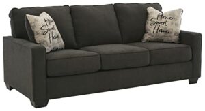 signature design by ashley lucina sofa, 85"w x 40"d x 38"h, gray