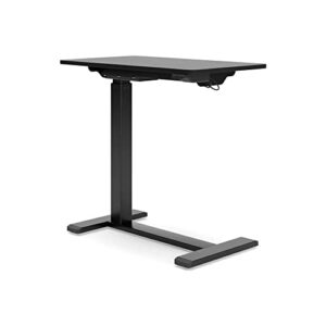 signature design by ashley lynxtyn adjustable height side desk, 28"w x 16"d x 26/41"h, white