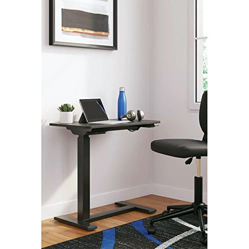Signature Design by Ashley Lynxtyn Adjustable Height Side Desk, 28"W x 16"D x 26/41"H, White