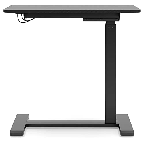 Signature Design by Ashley Lynxtyn Adjustable Height Side Desk, 28"W x 16"D x 26/41"H, White