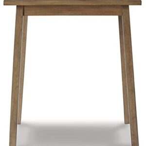 Signature Design by Ashley Shully Square DRM Counter Table, 32"W x 32"D x 36"H, Light Brown