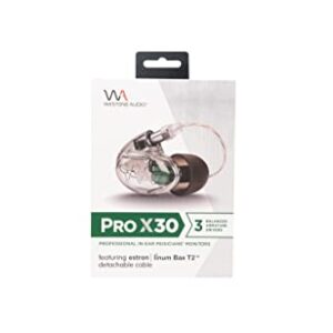 Westone Audio Pro X30 IEM Earphones - Three-Driver Noise Isolating Musician in-Ear Monitor Wired Earbuds