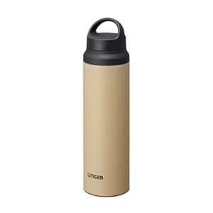 tiger corporation stainless steel vacuum insulated bottle with handle, 27-ounce, beige, mcz-s080