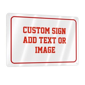 personalized signs, customized metal signs, can be used in display rooms, living rooms, and other place（11.8x7.9inch）