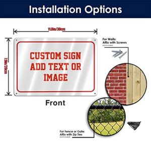 Personalized Signs, Customized Metal Signs, Can Be Used In Display Rooms, Living Rooms, And Other Place（11.8x7.9inch）