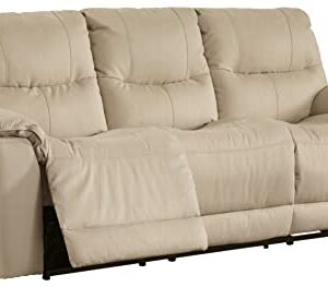 Signature Design by Ashley Next-Gen Gaucho PWR REC Sofa with ADJ Headrest, 91"W x 41"D x 41"H, Beige