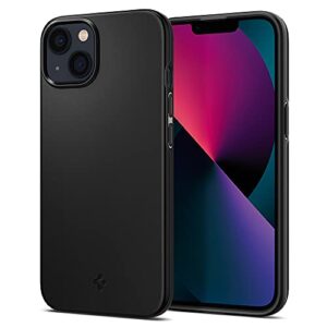 spigen thin fit designed for iphone 13 mini case (2021) - black