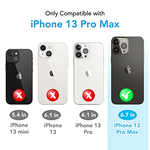 ANHONG Clear Square Case Compatible with iPhone 13 Pro Max 6.7 inch 2021, HD Clear Cover Enhanced Corners TPU Cushion, Shock-Absorption Soft TPU Case