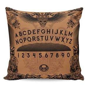 Teamery Bedding Throw Pillow Cover 26"x26", Modern Sofa Throw Pillow Case Cushion Cover, Halloween Witch Divination Board Cotton Linen Pillowcase/Cushion Case for Bedroom Living Room Couch Home Decor