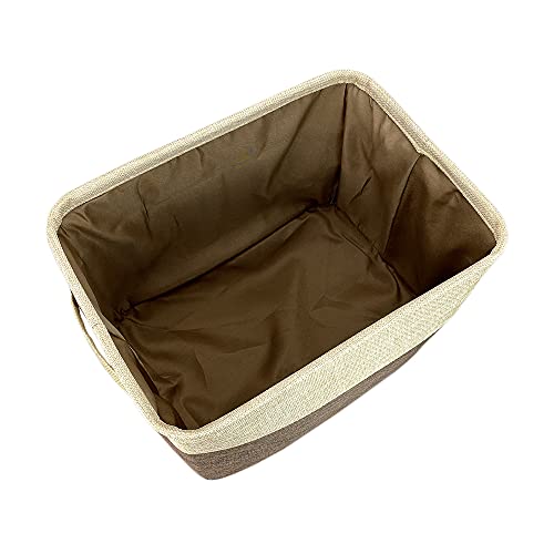 MALIHONG Custom Storage Basket with Lovely Dog Pit Bull Collapsible Sturdy Fabric Pet Toys Foldable Storage Bin Cube with Handles for Organizing Shelf Home Closet, Brown and White