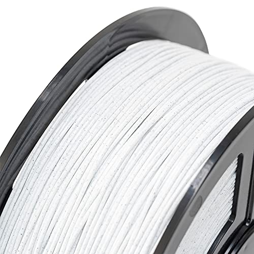 WYZworks PLA 1.75mm [ Marble White ] Premium Thermoplastic Polylactic Acid 3D Printer Filament - Dimensional Accuracy +/- 0.05mm 1kg / 2.2lb + [ Multiple Color Options Available ]