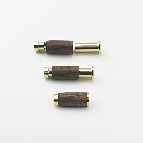 NewFantasia 3.5 mm Male to Male Stereo Audio Cable 8 Cores 6N OCC Copper Single Crystal Silver Plated Wire Walnut Wood Shell AUX Cord for Headphones Car Home Stereos Speaker Smartphone 1.5m/4.9ft