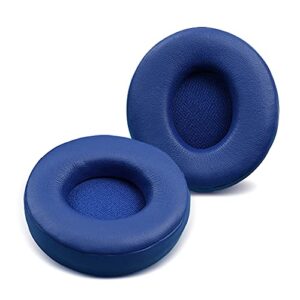 solo pro earpads replacement ear pads protein leather ear cushion repair parts compatible with beats solo pro wireless noise cancelling on-ear headphones (dark blue)