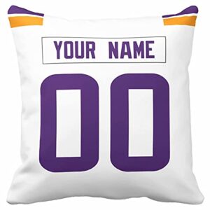 Throw Pillow 2 Packs Custom Any Name and Number for Men Youth Boy Gift