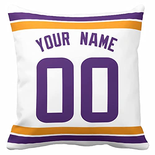 Throw Pillow 2 Packs Custom Any Name and Number for Men Youth Boy Gift