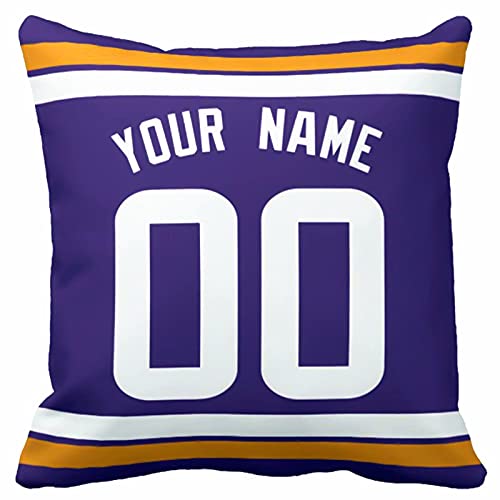 Throw Pillow 2 Packs Custom Any Name and Number for Men Youth Boy Gift