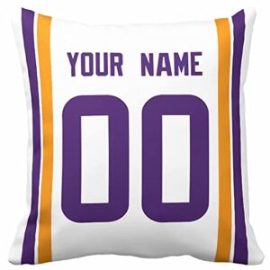 Throw Pillow 2 Packs Custom Any Name and Number for Men Youth Boy Gift