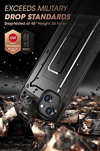 SUPCASE Unicorn Beetle Pro Series Case for iPhone 13 (2021 Release) 6.1 Inch, Built-in Screen Protector Full-Body Rugged Holster Case (Black)