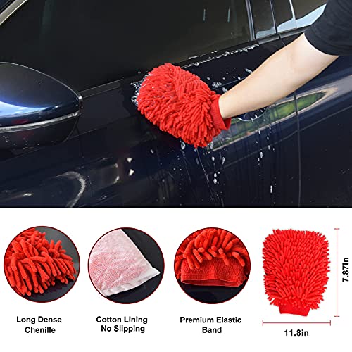 SJPLZQC 18Pcs Car Detailing Brush Set, Car Detailing Kit, Auto Detailing Drill Brush Set, Car Detailing Brushes, Car Wash Kit,Car Accessories,Car Cleaning Tools Kit for Interior,Exterior,Wheels