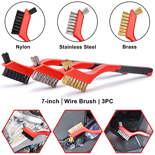 SJPLZQC 18Pcs Car Detailing Brush Set, Car Detailing Kit, Auto Detailing Drill Brush Set, Car Detailing Brushes, Car Wash Kit,Car Accessories,Car Cleaning Tools Kit for Interior,Exterior,Wheels