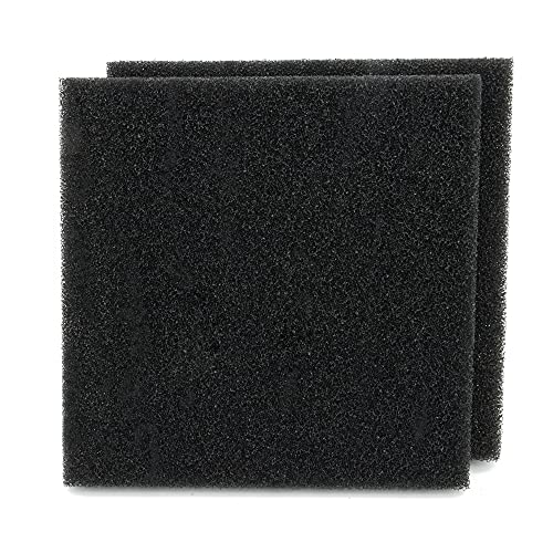 Aquafa Aquarium Sponge Filter Media Pad 9 x 9 x 1 inch, Cut to Fit Biochemical Filter Bio Foam Pad, 2 Pcs