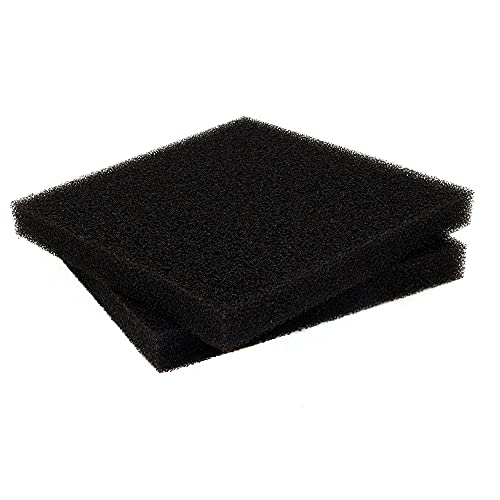 Aquafa Aquarium Sponge Filter Media Pad 9 x 9 x 1 inch, Cut to Fit Biochemical Filter Bio Foam Pad, 2 Pcs