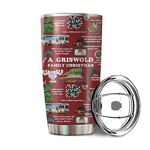 Christmas Vacation Collage Stainless Steel Tumbler 20oz & 30oz Travel Mug