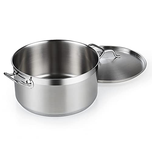 Cooks Standard Professional Stainless Steel Dutch Oven Stockpot with Lid, 9Qt