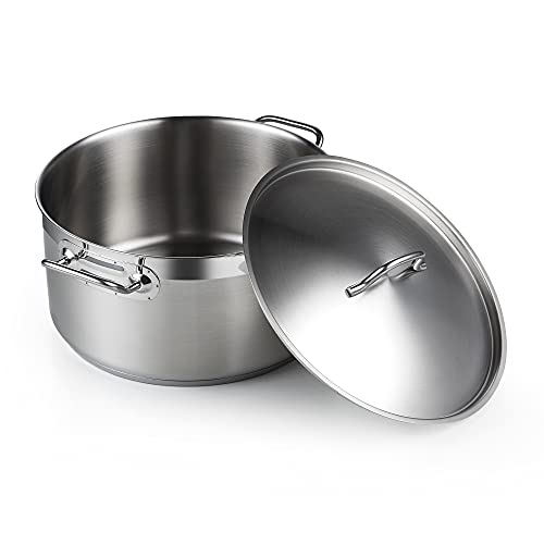 Cooks Standard Professional Stainless Steel Dutch Oven Stockpot with Lid, 9Qt