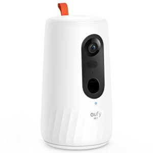 eufy Pet Camera for Dogs and Cats, On-Device AI Tracking and Pet Monitoring, 360° View, 1080p Dog Camera with Treat Dispenser, Doggy Diary, Local Storage, 2-Way Audio, Phone App, No Monthly Fee