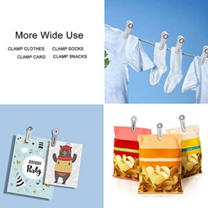 Traceless Clothes Pins12PCS,Plus Plastic Clips with Soft TPE Grip,Non-Slip Drying-Clothing pins Beach Towel Clips Clothes pins,Food Bag Clips for Outdoor Home Kitchen clothespins Clothespin