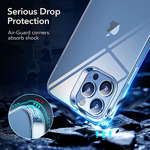 ESR Clear Case Compatible with iPhone 13 Pro Case, Crystal-Clear Shockproof Thin Silicone Case, Yellowing-Resistant Slim Transparent TPU Phone Case, Project Zero Series, Clear