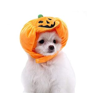 yolsun Cat Halloween Pumpkin Costume Puppy Kitten Pumpkin Hat Headdress for Halloween Cosplay Dress Up