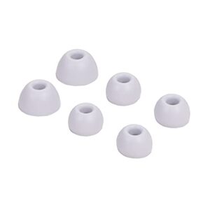 replacement silicone tips earbuds buds eartips set for beats studio buds wireless earphone headphones,3 pairs (white)
