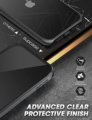 SUPCASE Unicorn Beetle Edge Series Case for iPhone 13 (2021 Release) 6.1 Inch, Slim Frame Clear Case with TPU Inner Bumper & Transparent Back (Black)