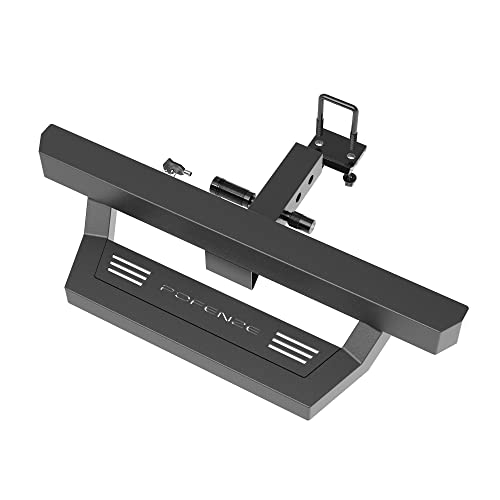 LONGSUN Tow Hitch Step fit for Truck with 2 inch Hitch Receivers Strong Steel Construction Textured Black with Pin Lock