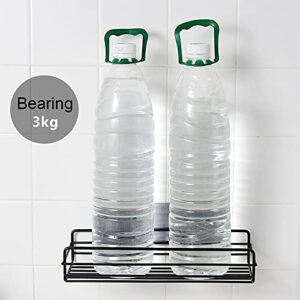 ArdioPlax 2 Pack Bathroom Storage Organizers Shower Caddy, Adhesive Bathroom Shelf with Removable Hooks, No Drilling Strong Wall Mounted Racks for Shower, Kitchen, Toilet and Dorm