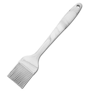 FIVETAS 1.97"x9.84"Heat Resistant Food Grade Silicone Pastry brush Basting Brush for Cooking,BBQ,Meat,Desserts.Kitchen Brush for Sauce Butter oil.Stainless Steel Core Handle.BPA Free. Marbling.